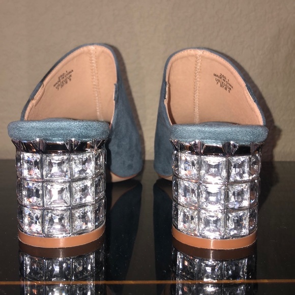 Jeweled heel mules - Picture 2 of 5